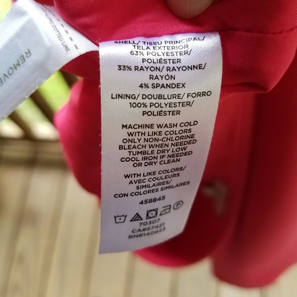 *LOFT Faux Wrap Coral Skirt Size 10T [Tall] - Picture 6 of 8